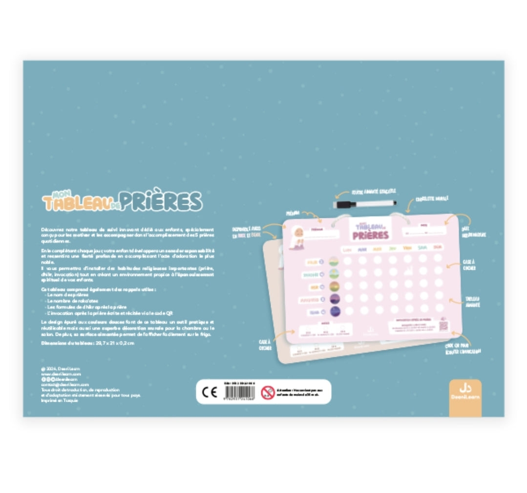 Mon Tableau de Prières – Apprendre les prières (Salat) avec DeeniLearn