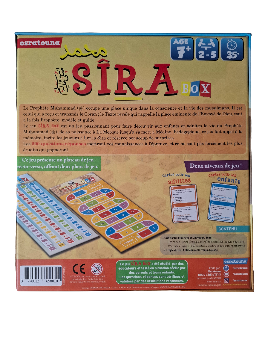 Sira BOX - jeu de société - Éditions OSRATOUNA
