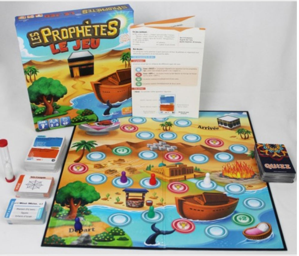 Les Prophètes, le Jeu - Jeu de Société Éducatif pour Enfants - Apprenez l'Histoire des Prophètes Islamiques - OSRATOUNA