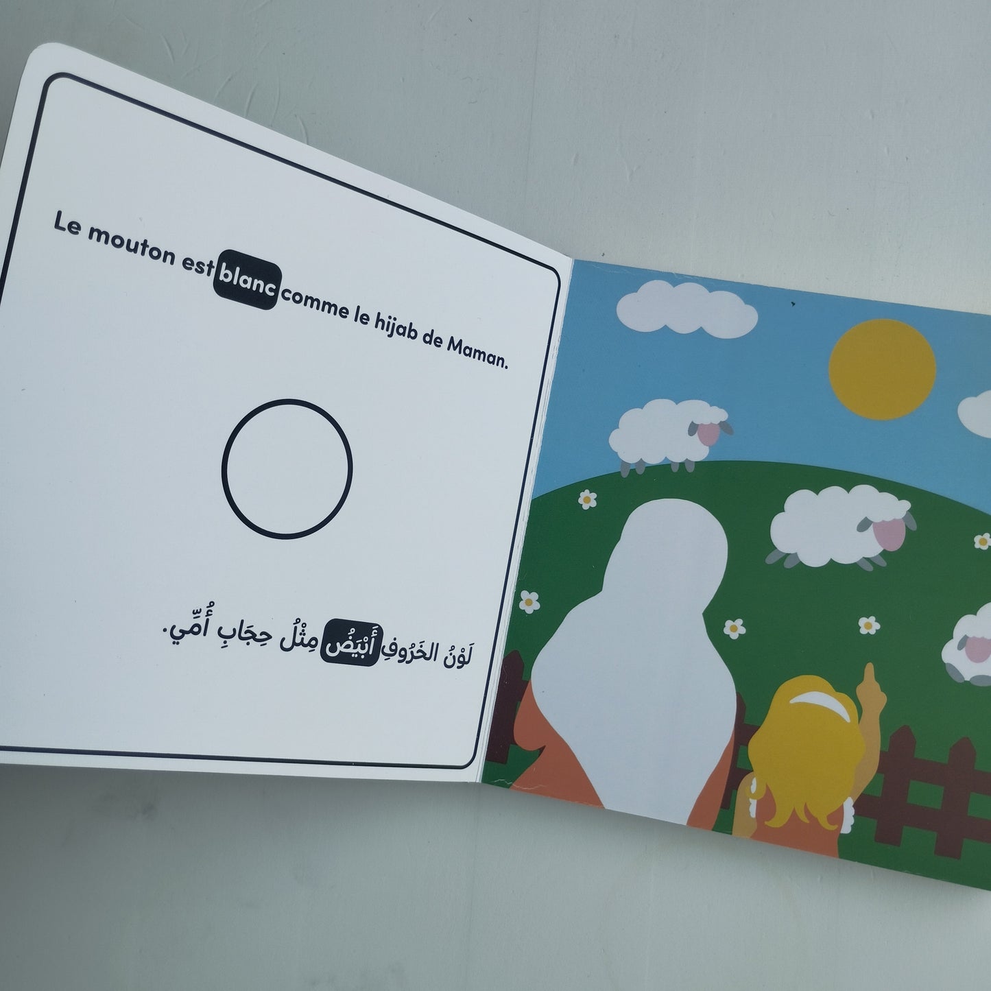 Les couleurs du hijab de maman – 1er imagier bilingue français/arabe pour enfants musulmans