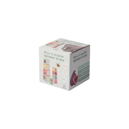 Cubes à empiler pour enfants à partir de 18 mois – Alphabet Arabe - colorés et ludiques