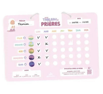 Mon Tableau de Prières – Apprendre les prières (Salat) avec DeeniLearn