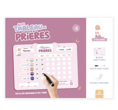 Mon Tableau de Prières – Apprendre les prières (Salat) avec DeeniLearn