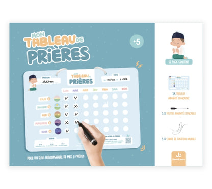 Mon Tableau de Prières – Apprendre les prières (Salat) avec DeeniLearn