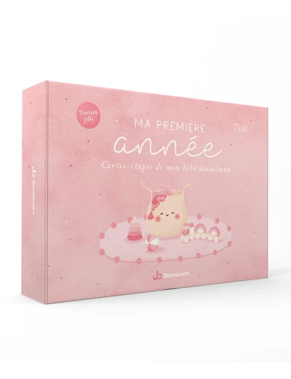 Carte Bébé Fille Musulman – Célébration de la Première Année et Étapes Importantes - Deenilearn