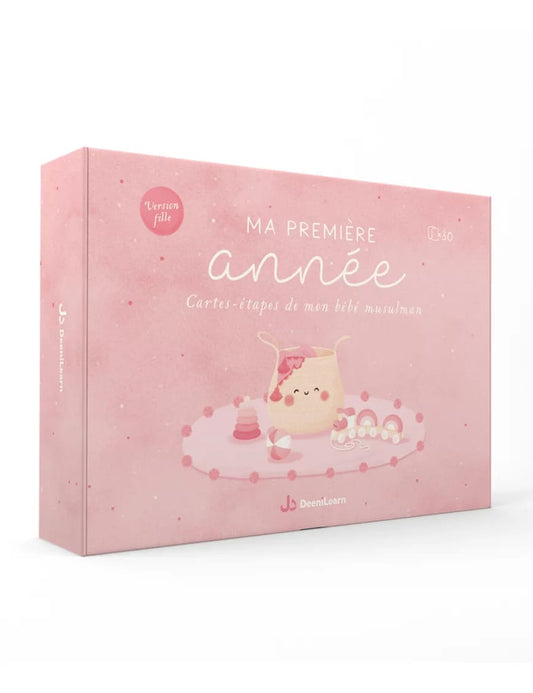Carte Bébé Fille Musulman – Célébration de la Première Année et Étapes Importantes - Deenilearn