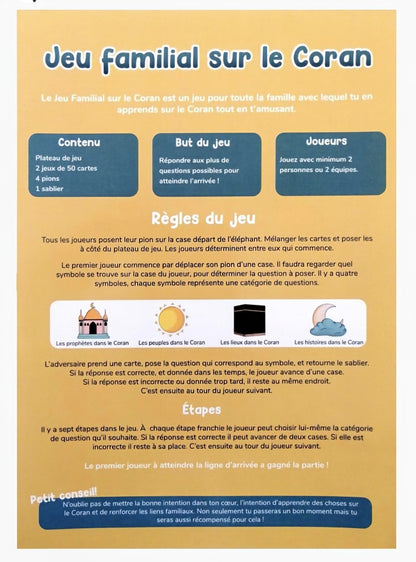 Jeu familial sur le Coran - HADIETH BENELUX