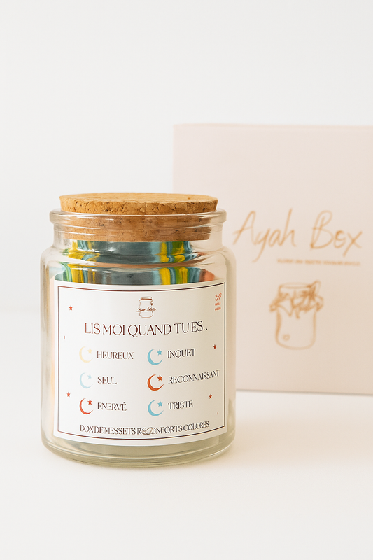Ayah Box – Lis-moi quand tu es… Box de versets coraniques colorés